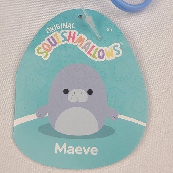 Maeve the Blue Manatee Squishmallow Clip New with tag - Picture 8 of 10